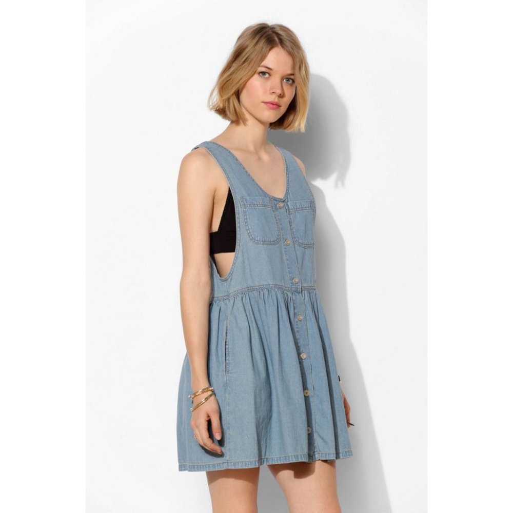 Urban Outfitters/Evil Twin denim jumper dress